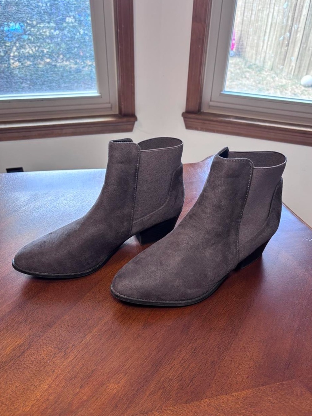 Diba London Pointed Toe Ankle Boots Gray US 9